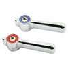 Thrifco Plumbing Lever Handles, Hot/Cold 4402570